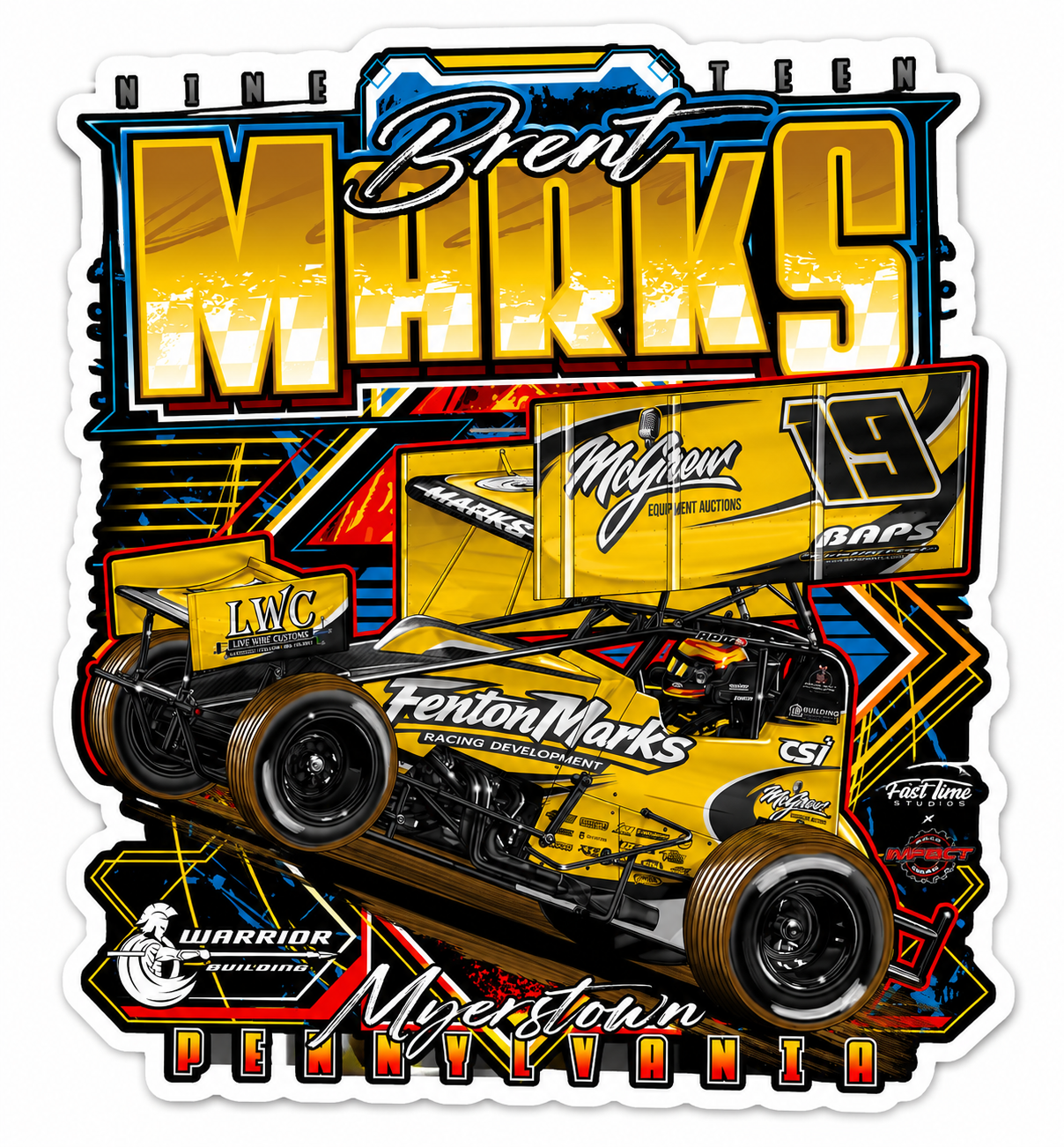 Bold & Gold Sticker