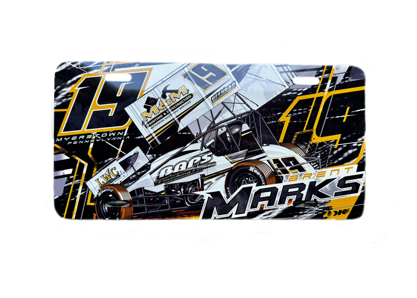 Metallic Marks - License Plate